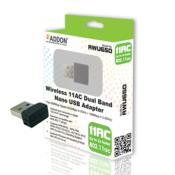 ADDON Wireless AC Dual Band 600Mbps Nano USB Adapter (AWU650)