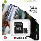 KINGSTON MEMORY CARD 64GB sdcs2/64gb