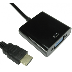 CABLE VALUE 15CM HDMI(SOURCE)TO VGA(DISPLAY)ADAPTOR-NO AUIDIO