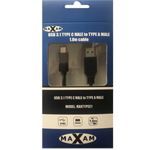 MAXAM USB 3.1 Type C (M) to Type A (M) Cable 1M